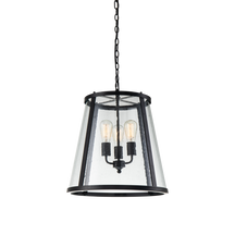 Lauren P3 BK/LN 3 Light Large 48cm E27 Pendant