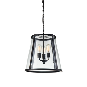 Lauren P3 BK/LN 3 Light Large 48cm E27 Pendant