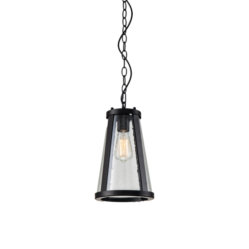 Lauren P1 BK/SN 1 Light Small 20cm E27 Pendant