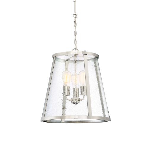 Lauren P3 BK/LN 3 Light Large 48cm E27 Pendant