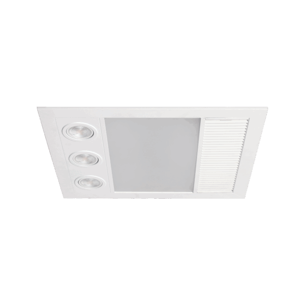 Zenith HeatFlow 3-in-1 Bathroom Heater, Exhaust Fan & LED Light Tastic
