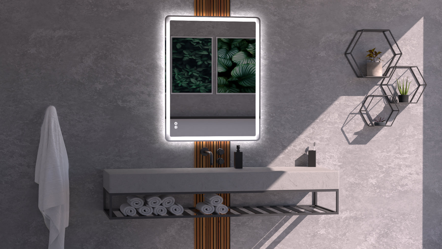 LUME S Front & Backlit LED Bathroom Mirror