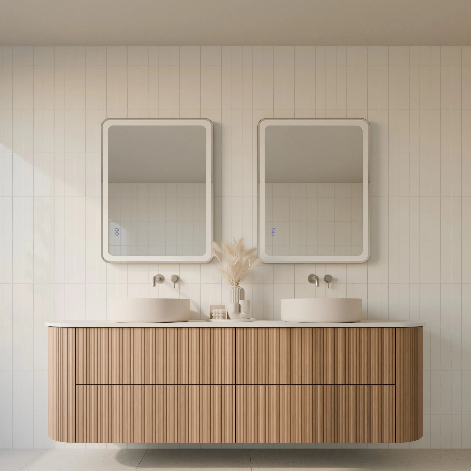Framed LUME S Front & Backlit Bathroom Mirror