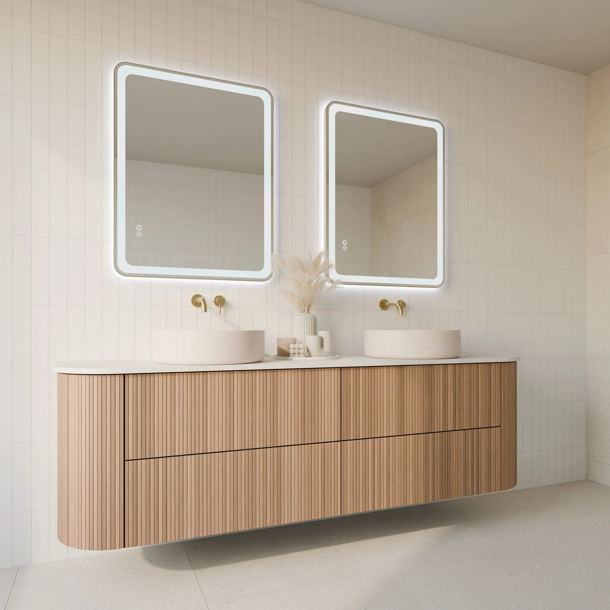 Framed LUME S Front & Backlit Bathroom Mirror