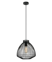 MANU: Modern Interior Cone (Concave) Wire Cage Pendant Lights