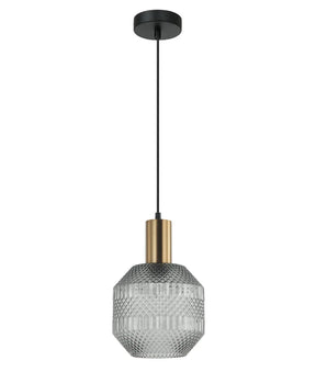 MARACA: Interior Glass Jar With Quadrilateral Segment Pendant Lights