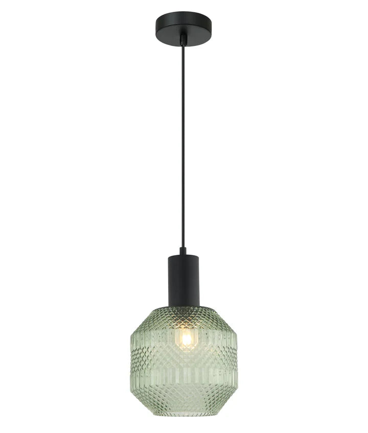 MARACA: Interior Glass Jar With Quadrilateral Segment Pendant Lights