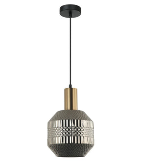 MARACA: Interior Glass Jar With Quadrilateral Segment Pendant Lights