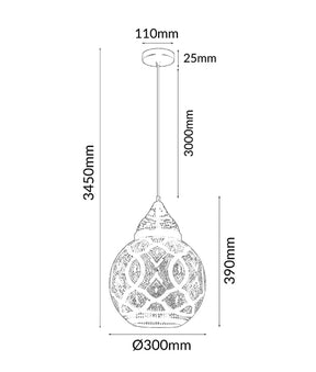 MARRAKESH: Bohemian Interior Bell Shape Pendant Lights