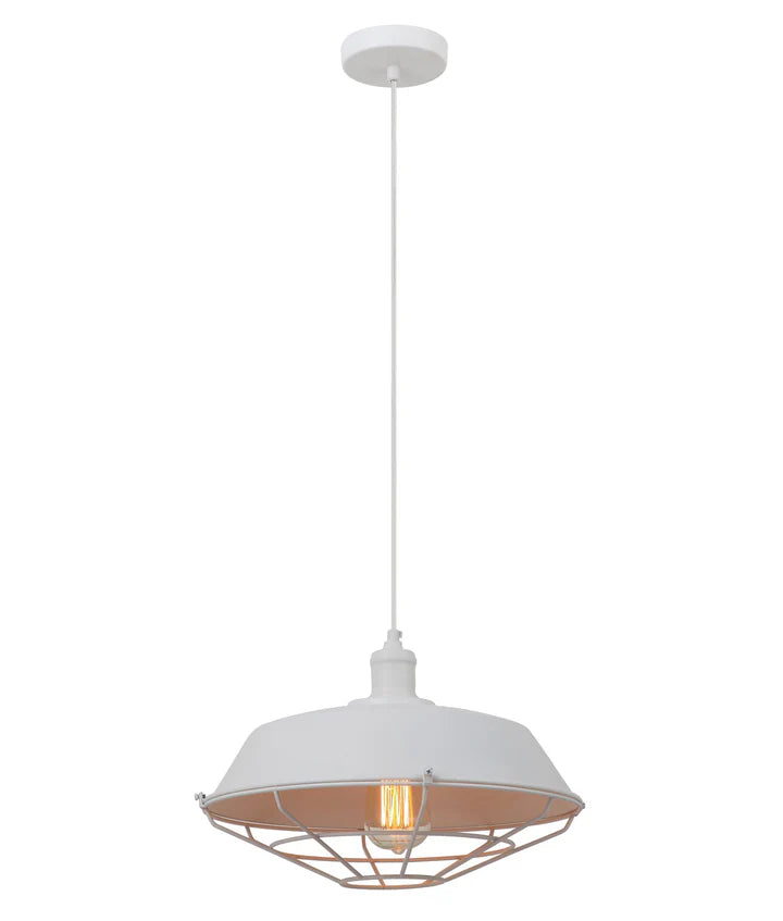 MATRIX: Industrial Iron Dome & Cage Pendant Lights