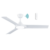 Alpine DC 1320mm 3 ABS Blade WIFI & Remote Control Ceiling Fan with Variable Dim 18w CCT LED Light Matt White