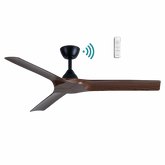 Alpine DC 1320mm 3 ABS Blade WIFI & Remote Control Ceiling Fan Only Matt Black/Walnit