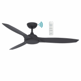 Newport DC 1420mm 3 ABS Blade WIFI & Remote Control Ceiling Fan Only Matt Black
