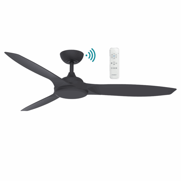 Newport DC 1420mm 3 ABS Blade WIFI & Remote Control Ceiling Fan Only Matt Black