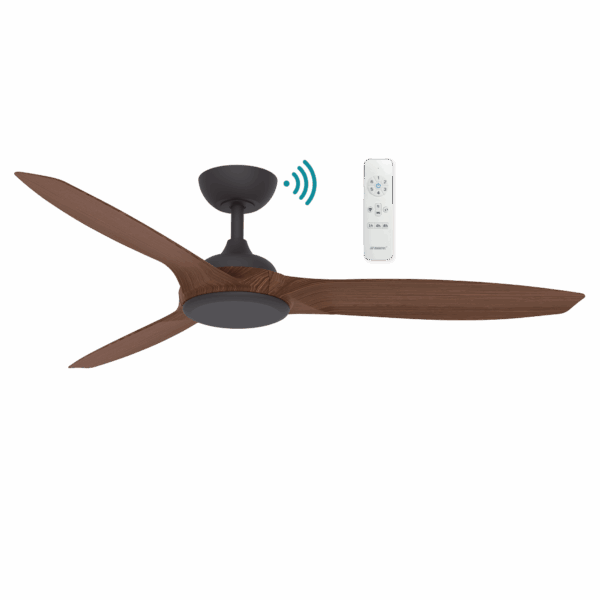 Newport DC 1420mm 3 ABS Blade WIFI & Remote Control Ceiling Fan Only Old Bronze/Walnut