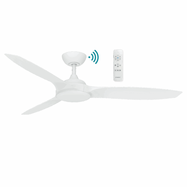 Newport DC 1420mm 3 ABS Blade WIFI & Remote Control Ceiling Fan Only Matt White
