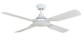 Discovery II 1220mm 4 Blade ABS Ceiling Fan Only White