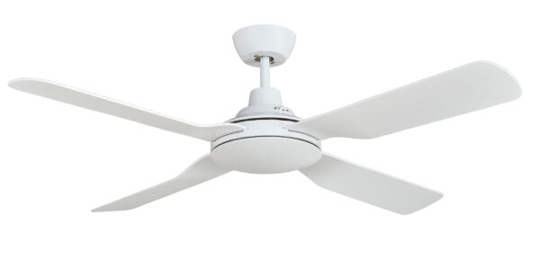 Discovery II 1220mm 4 Blade ABS Ceiling Fan Only White