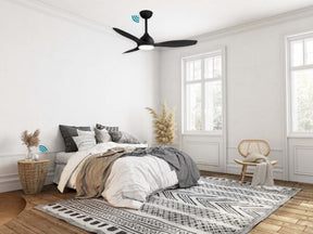 Elite DC 1220mm 3 ABS Blade WIFI & Remote Control Ceiling Fan with Variable Dim 18w CCT LED Light Matt White