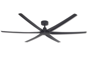 Magnum DC Matt Black 203cm (80”) with Black Blades