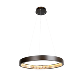 Margo 60CM GRA Single Tier 30W 3K LED Adjustable Crystal Pendant