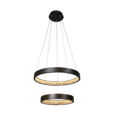 Margo 60+40 GRA 2 Tier 52W 3K LED Adjustable Crystal Pendant