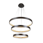 Margo 100+80+60 GRA 3 Tier 110W 3K LED  Adjustable Crystal Pendant