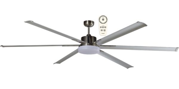 Albatross DC Remote Control Ceiling Fan Motor Only Pack with 24w Tricolour LED Light Brushed Nickel