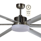 Albatross DC Remote Control Ceiling Fan Motor Only Pack with 24w Tricolour LED Light Brushed Nickel