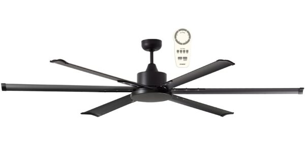 Albatross DC Remote Control Ceiling Fan Motor Only Pack Matt Black
