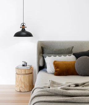 NARVIK: Industrial Scandinavian Dome Shape With Copper Plating Pendant Lights