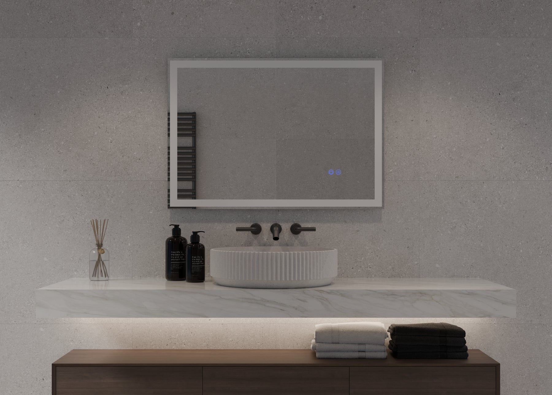 NEXUS S Front & Backlit LED Bathroom Mirror