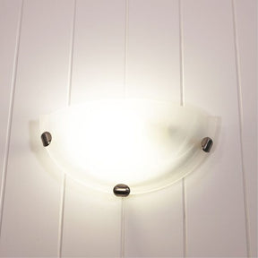 REMO WALL SCONCE 30cm ALABASTER / CHROME
