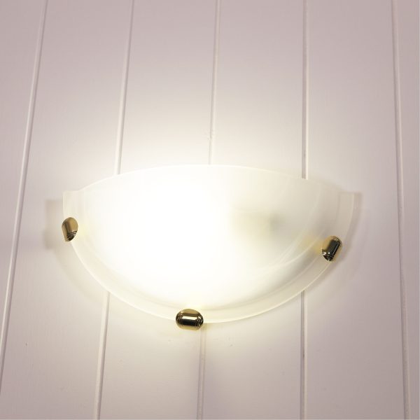 REMO WALL SCONCE 30cm ALABASTER / GOLD