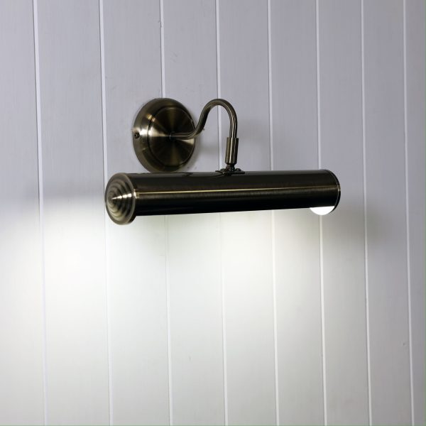 PICTURE LIGHT 36cm ANTIQUE BRASS E14