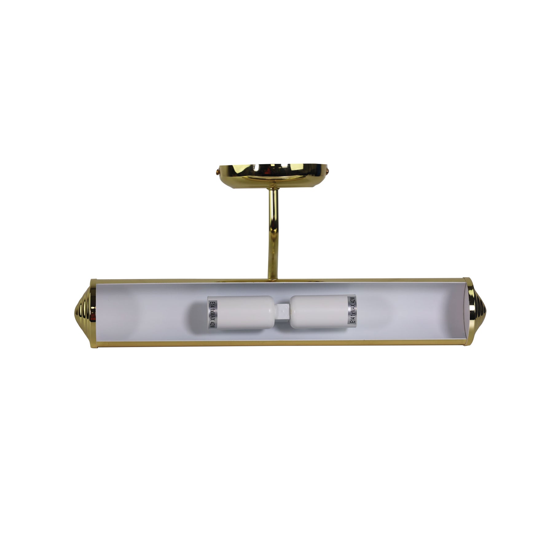 PICTURE LIGHT 36cm BRASS PLATE E14