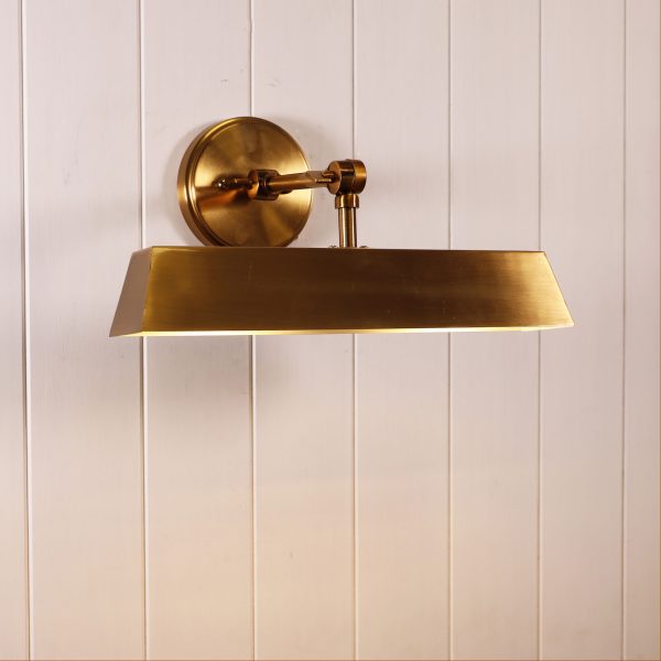 LOXBY PICTURE LIGHT SATIN BRASS E14