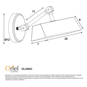 LOXBY PICTURE LIGHT BLACK E14
