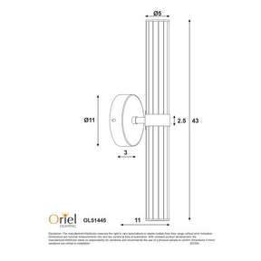SASSY CTS WALL LIGHT CHROME