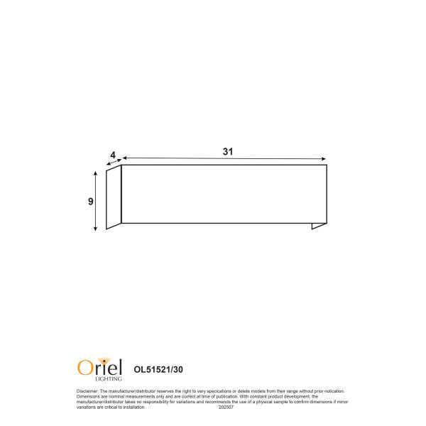 RAFTER.30 WHITE CTS LED WALL LIGHT