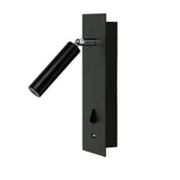 HOTEL LED WALL LIGHT BLACK w/ USB & SWITCH