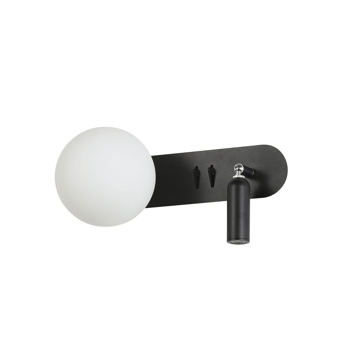 HARLOW SWITCHED WALL LIGHT BLACK