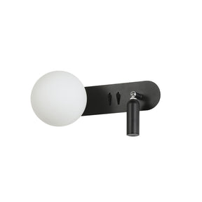 HARLOW SWITCHED WALL LIGHT BLACK