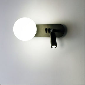 HARLOW SWITCHED WALL LIGHT BLACK