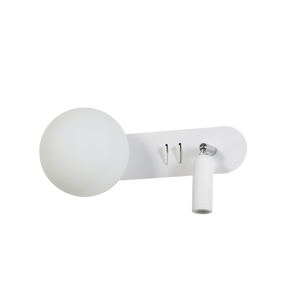 HARLOW SWITCHED WALL LIGHT WHITE