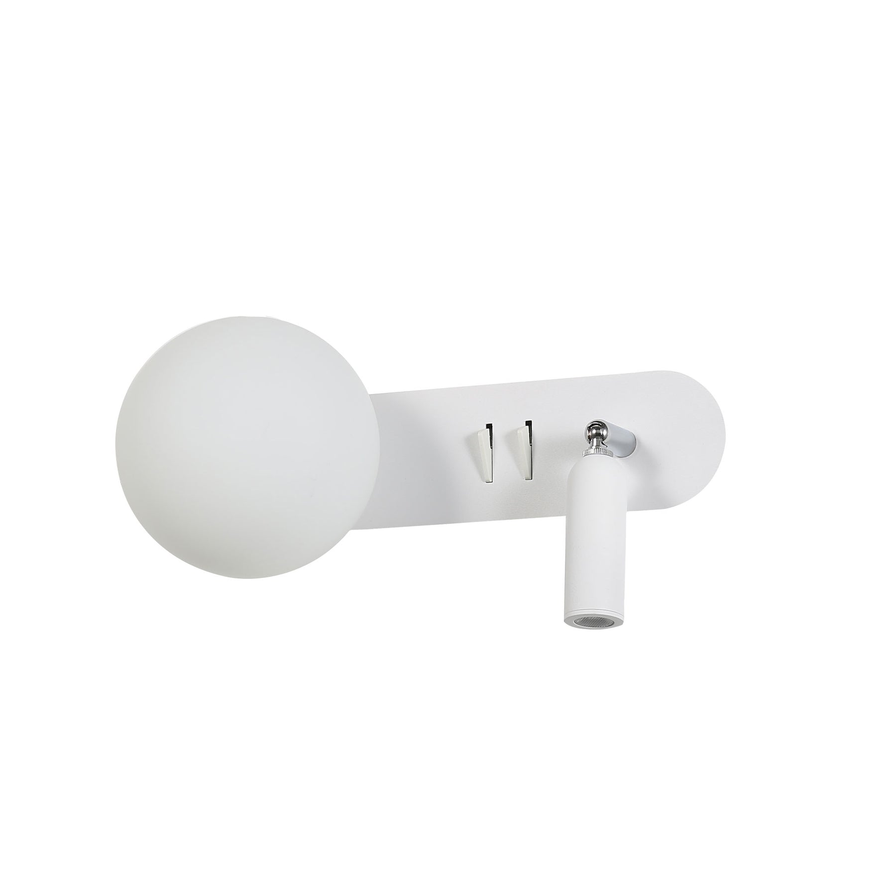 HARLOW SWITCHED WALL LIGHT WHITE