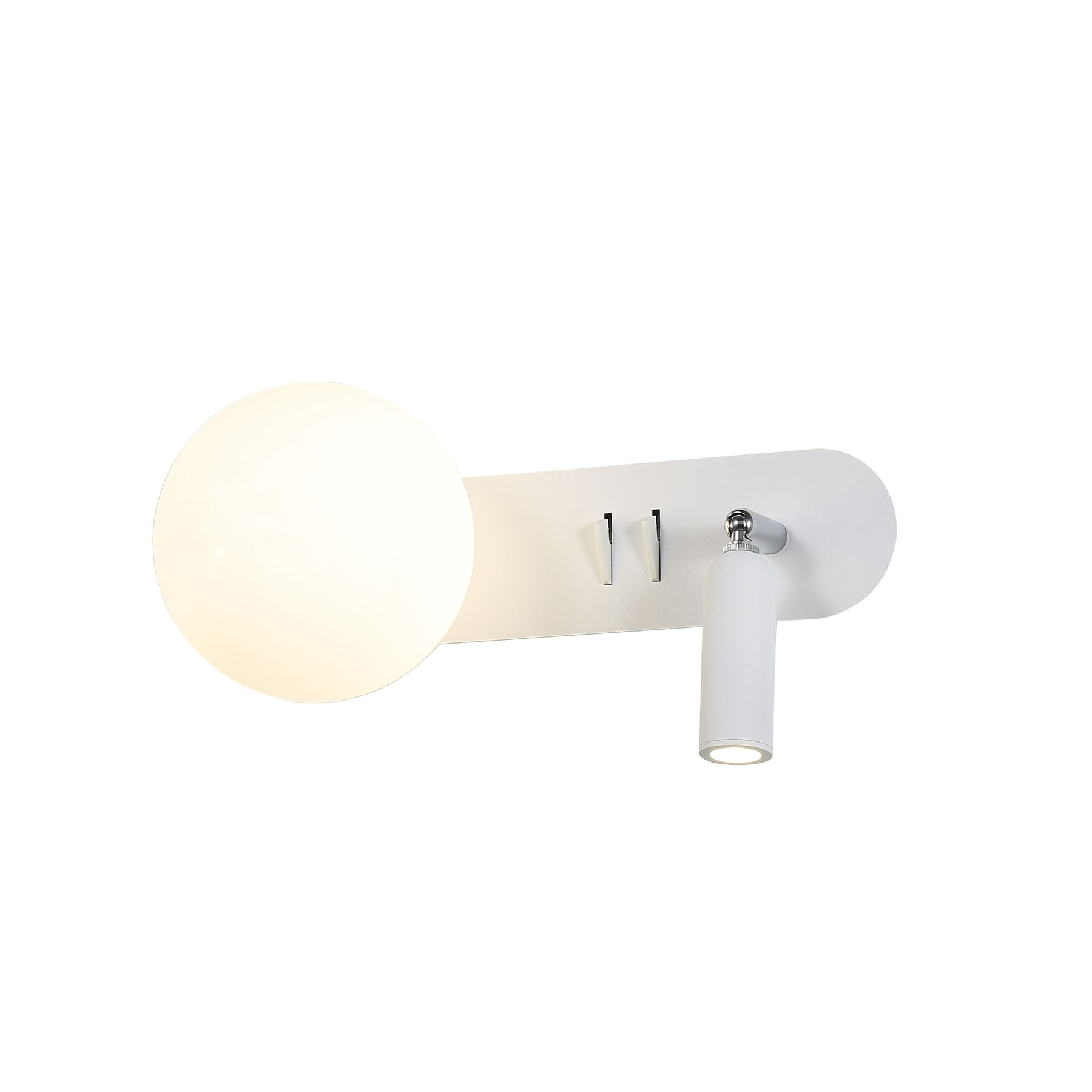 HARLOW SWITCHED WALL LIGHT WHITE