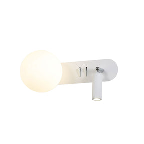 HARLOW SWITCHED WALL LIGHT WHITE