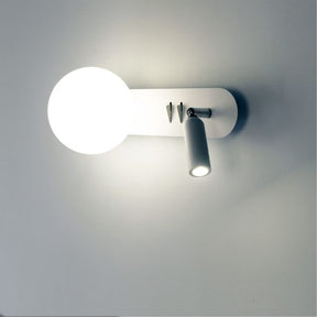 HARLOW SWITCHED WALL LIGHT WHITE