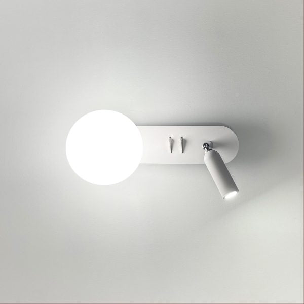 HARLOW SWITCHED WALL LIGHT WHITE